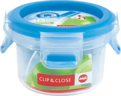 Obrázok produktu pre EMSA 508550, kontajner, Kolo, 0,15 L, Priehľadná, Polypropylén (PP), Termoplastický elastomér (TPE), Dary