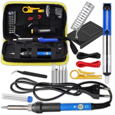 Produktbild von KRUMAD Lötkolben Set Elektrisch, Präzisions Feinlötkolben bis 200C, Lötkolben für Elektronik, Kabel und DIY Reparaturen, Metallspitze