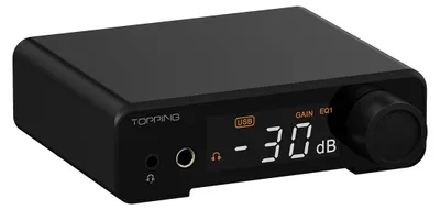 Productafbeelding van Hoofdtelefoonversterker - DAC - Es9039q2m - 1000 mW x 2 - Usb-c - Zwart - Voor gaming en hoofdtelefoon
