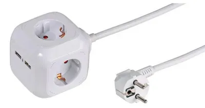 Immagine prodotto di ViVanco™39612, 1,4 m, per interni, Tipo F, Tipo F (CEE 7/4), 1,5 mm², plastica