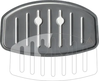 Produktbild von 2x Schutzfolie für Krups EA 8105 Tropfblech - Anti-Shock 9H Folie dipos Glass