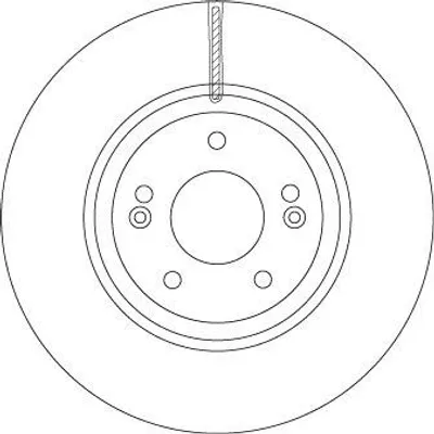 Produktbild von 2x TRW Bremsscheibe DF6545S für HYUNDAI ix55 50 8mm 321mm