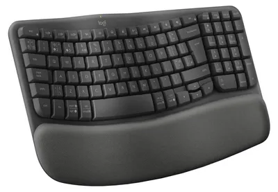 Image de Logitech 920-012333, Taille réelle (100%), Sans fil, Sans fil RF + Bluetooth, Interrupteur à membrane, QWERTY, Graphite