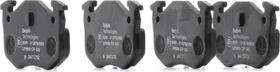 Produktbild von DELPHI Bremsbeläge Satz Hinten Bremsklötze für RENAULT CLIO II (BB0/1/2, CB0/1/2) LP699