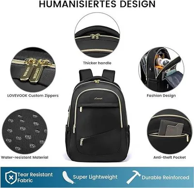 Produktbild von Famanu Rucksack für Männer und Frauen - Schulrucksack für Jungen und Teenager