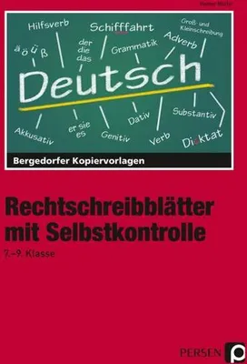 Obrázok produktu pre Rechtschreibblätter mit Selbstkontrolle. 7. - 9. Schuljahr