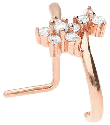 Produktbild von Nasenpiercing, Nasenstecker Chirurgenstahl Nasenstecker KRISTALLBLUME