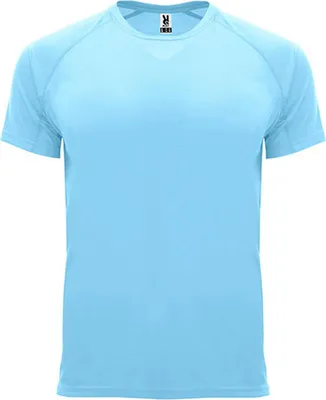 Immagine prodotto di Roly Sport CA0407 | T-shirt Bahrain con maniche raglan - Colore: Sky Blue 10 - Taglia: M