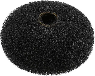 Produktbild von LUSSONI Runder Duttfüller, Schwarz - 90 mm
