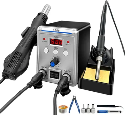 Produktbild von Schweißstation, Hochleistungs-Digitalanzeige, Einstellbarer Luftstrom, 220V