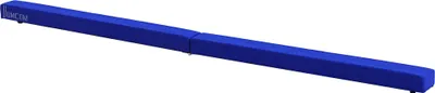 Produktbild von Faltbarer Schwebebalken, rutschfest, Wildlederbezug, robustes Holz, 210 x 10 x 6,5 cm, Blau