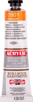 Obrázek produktu pro Koh-i-noor 1627/0901 - akrylová barva 40 ml, fluorescenční oranžová