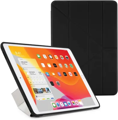 Produktbild von Pipetto Origami No1 Original Hülle iPad 10.2 – 2 Tippen und Ansehen Positionen – Gleich wie Apples Smart Cover – Stabile breite Basis für weiche/unstabile Oberflächen