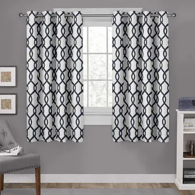 Produktbild von Raamgordijnen - stijlvolle raamdecoratie - 1 paar - grau - Polyester