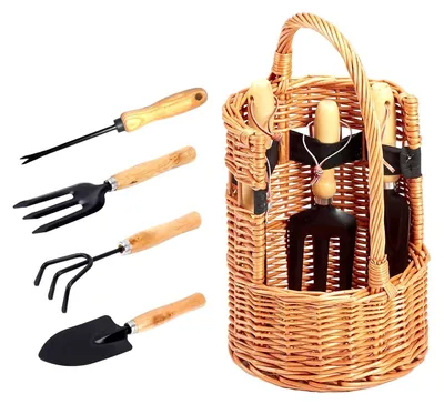 Immagine prodotto di Set completo di attrezzi da giardino, con rastrello e pala, per la cura del giardino