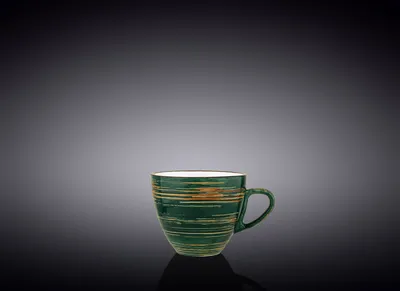Zdjęcie produktu dla Filiżanka do espresso Wilmax, 75 ml, zielona, porcelana, WL-669533/A