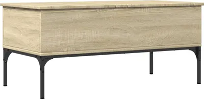 Produktbild von vidaXL Couchtisch Sonoma-Eiche 100x50x45 cm Holzwerkstoff und Metall