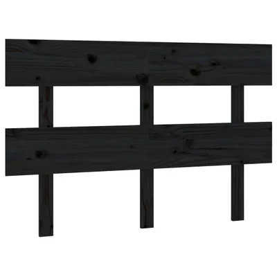 Produktbild von vidaXL Kopfteil Schwarz 138x3x81 cm Massivholz Kiefer