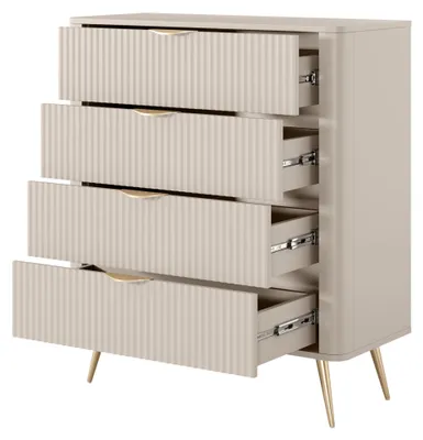 Produktbild von Haliso - Anrichte, 88x38x101h cm Beige, 4 Schubladen
