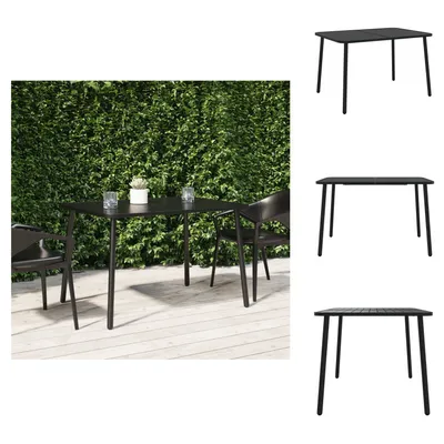 Obrázek produktu pro vidaXL Zahradní stůl antracit 110x80x71 cm ocel - Zahradní stoly
