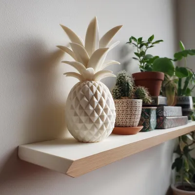 Image de Urne commémorative 3D en forme d'ananas géométrique, 21 cm