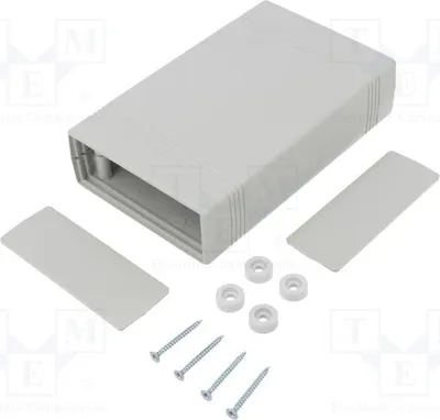 Zdjęcie produktu dla 1 x Obudowa: z płytką Y: 147 mm, X: 92 mm, kolor: szary, model: Z50AJ. Obudowa z panelem Z: 36 mm