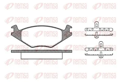 Produktbild von REMSA Bremsbeläge Satz Vorne Bremsklötze für VW GOLF III (1H1) 0171.20
