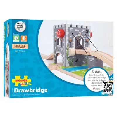 Produktbild von Bigjigs Holzschienen – Zugbrücke