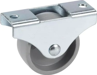 Produktbild von Bockrolle Kunststoff-Rad ø 40 mm Möbelrolle (Transportrolle) Stahl verzinkt