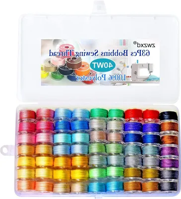 Productafbeelding van Naaispoelen Set - Garens Spoelen - Kleding Maken - 63 Stuks - Standaard Maat - Regenboog