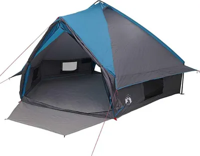 Immagine prodotto di Tenda teepee vidaXL per 10 persone, blu e grigia, 567 x 470 x 242 cm