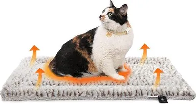 Produktbild von Famanu Selbstheizende Decke für Haustiere - 70 x 46 cm - Wärmematte für Katzen und Hunde - Waschbare Winterdecke