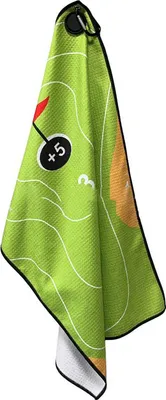 Produktbild von Magnetisches Golfhandtuch mit Clip, saugfähiges Golfhandtuch aus Mikrofaser mit Waffelmuster und Magnet für starken Halt an Golftaschen, Golfwagen und Schlägern