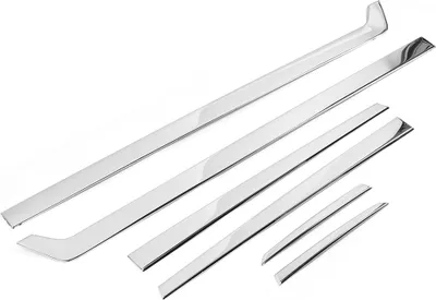 Imagen del producto de 6 piezas de molduras decorativas para la puerta lateral de la carrocería, protector de acero inoxidable, compatible con Honda CRV 17-20