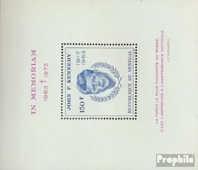 Produktbild von Briefmarken Senegal 1973 Mi Block11 (kompl.Ausg.) postfrisch John F. Kennedy