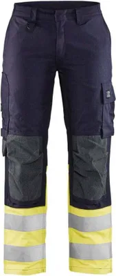 Produktbild von Blakläder Damen Multinorm Bundhose 7189 1512 inhärent in div. Farben, Farbe:marineblau/gelb, Größe:D96 (D24)
