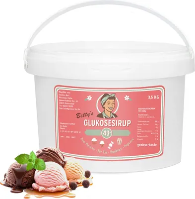 Produktbild von Glukosesirup 43° 3,5 kg Zuckersirup zum Backen für Eiscreme Bonbons Popcorn Glukose vegan kosher