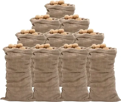 Produktbild von HOMMIE Jutesäcke 10 Stk. 65x135cm 100% Jute 220 g/m² Promotion679593 - Koffer