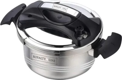 Zdjęcie produktu dla Szybkowar ze stali nierdzewnej 8 l Royalty Line RL26PS8L