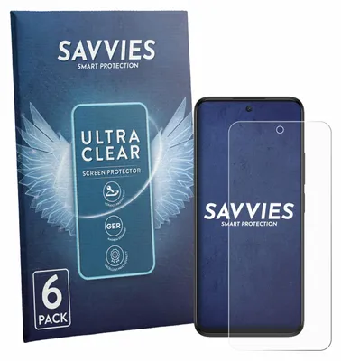 Produktbild von 6x Für TCL 605 Schutzfolie Savvies Displayschutz Display Schutz Folie Klar Transparent