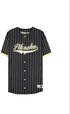 Produktbild von Difuzed - Baseball Jersey - The Pokémon Pikachu (schwarz) Shirt T-Shirt Trikot L