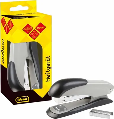 Produktbild von Heftgerät Metall grau,bis 25 Bl., 24/6, für Heftklammern 24/6