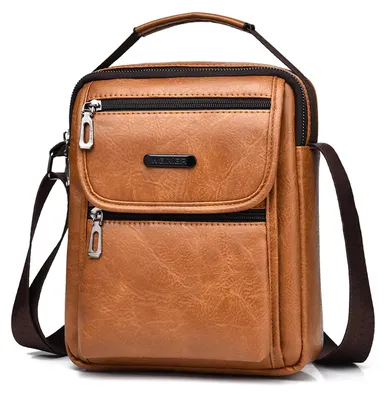 Produktbild von Umhängetaschen für Herren, aus Leder, Vintage, Schultertasche, Crossbody Busines