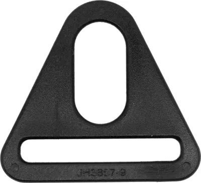 Produktbild von 10 Kunststoff Triangeln Dreiecke D-Ring Ringe für Gurtband, Variantenwahl, Größe:A 48x44mm I 38x5mm