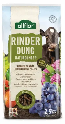 Produktbild von Allflor Naturdünger Rinderdung 2,5 kg