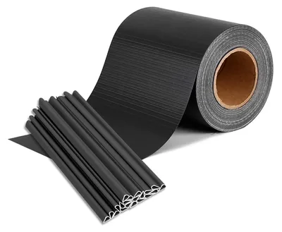 Obrázok produktu pre Ochranné pásy – PVC ochranné pásy pre ploty s dvojitou sieťovinou – 65 m x 19 cm – 450 g/m² – vrátane montážnych klipov – poskytujú úplnú ochranu pred pohľadom – UV ochrana – antracitová farba