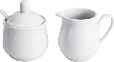 Produktbild von EXCELLENT HOUSEWARE Zuckerdose mit einem Löffel +Milchkännchen