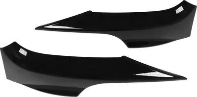 Image de 2pcs brillant pare-chocs avant noir Lip spoiler vers la droite pour la série 3 E92 E93 M Sport 2006-2009