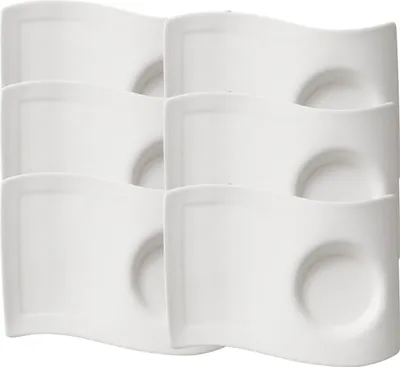 Produktbild von Villeroy & Boch New Wave Caffe Partyplate gross 22 x 17 cm Set6