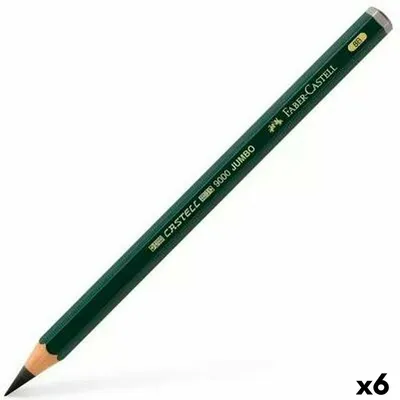 Zdjęcie produktu dla Ołówek Faber-Castell 9000 Jumbo 8B czarny (6 sztuk)